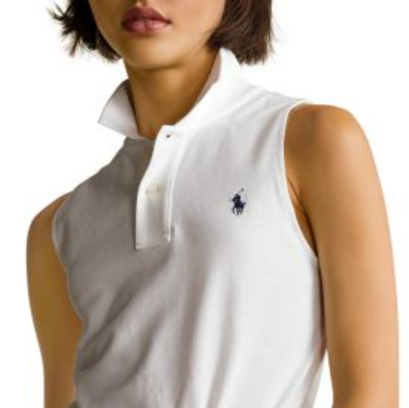 Ralph Lauren Sport Sleeveless Cotton Women's Shirt - Picture 2 of 12